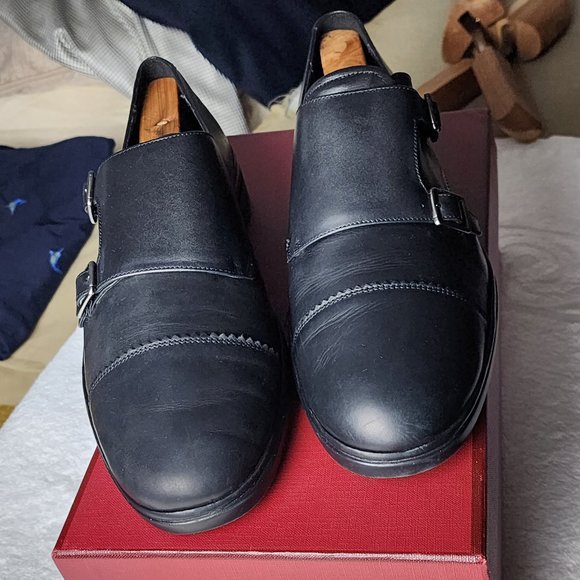 BALLY NEOS Black Calf Double Monk Strap US 9D main image 9